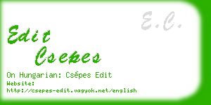 edit csepes business card
