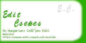 edit csepes business card